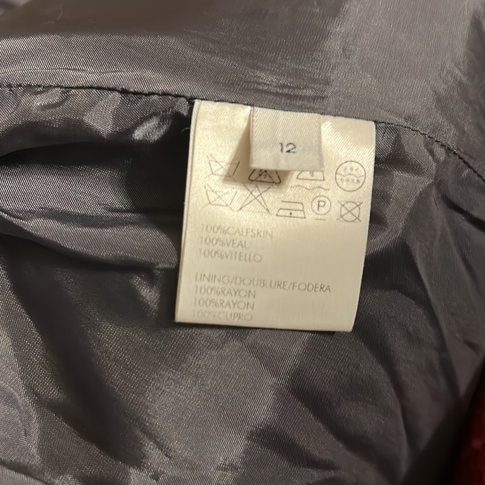 Grey Leather Jacket - Picture 6 of 9